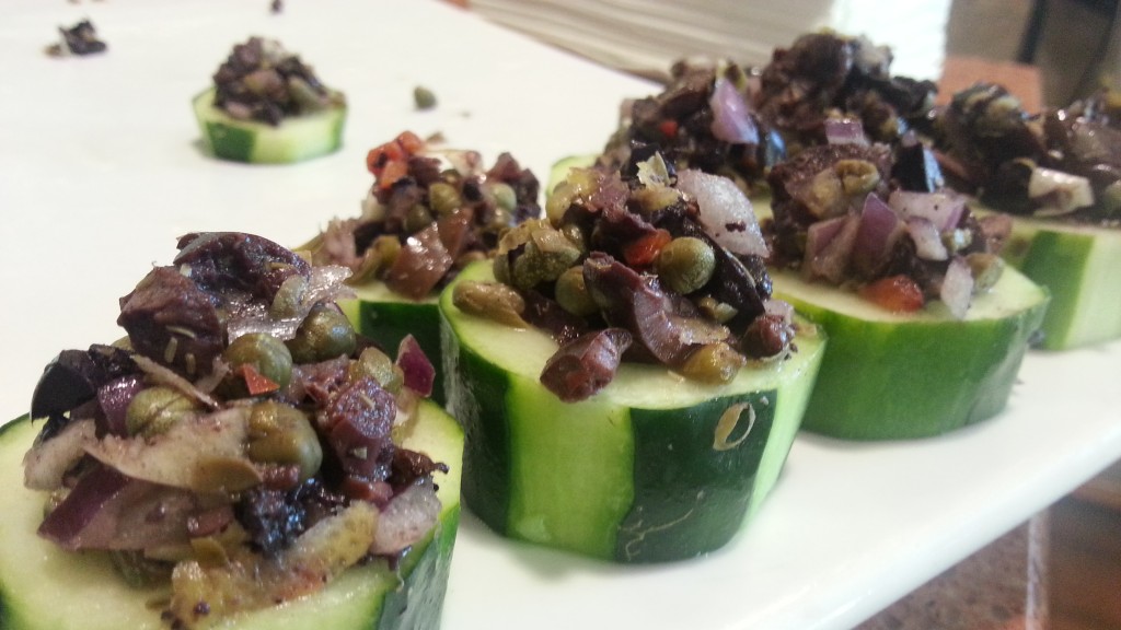 cucumber olive tapenade